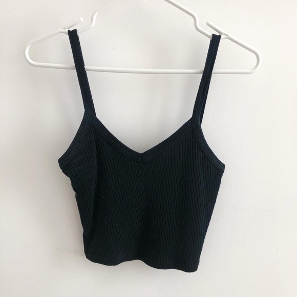 Topshop Ribbed Crop Tank - Picture 1 of 3